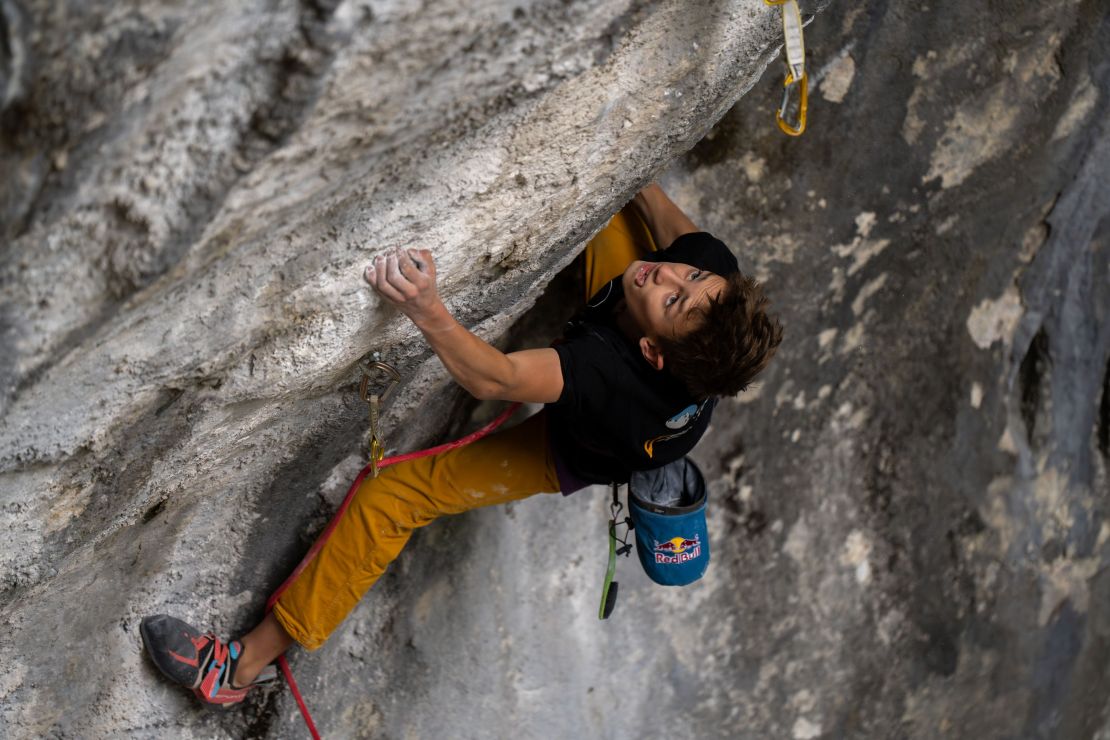 Jan Vogl, Climbing with Pepa Sindel, Krpcovo, SK, 2023-09-24, 073_res